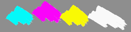 Cyan, Magenta, Yellow and White